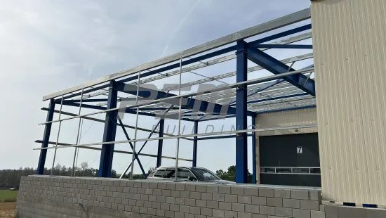 Prístavba skladovacej haly pre poľnohospodársku techniku